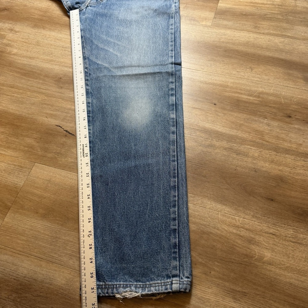 Vintage Diesel Saddle Jeans Men 28x31 Blue Loose Tapered Distressed Fade (Tag31) - Picture 11 of 13